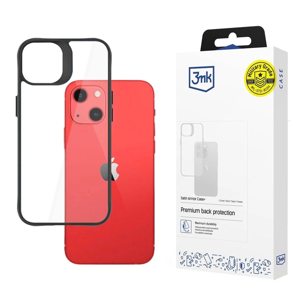 iPhone 13 mini 3mk Satin Armor Case+ serie - sort
