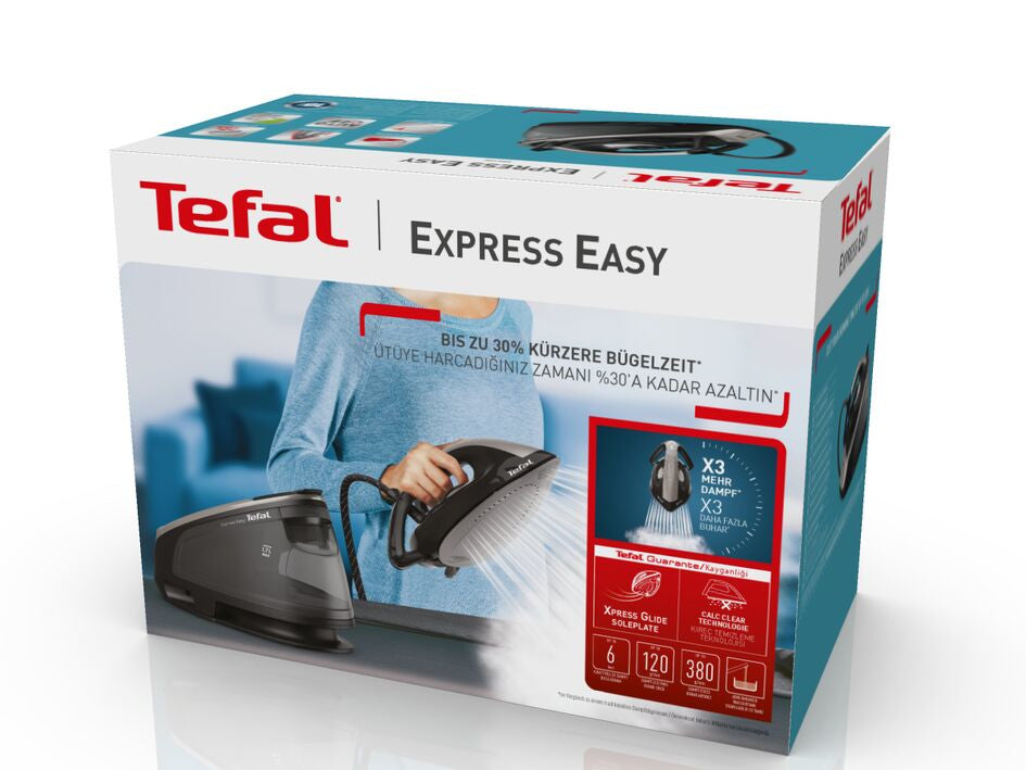 Tefal Express Easy SV6140 2200 W 1,7 L Sort, Grå