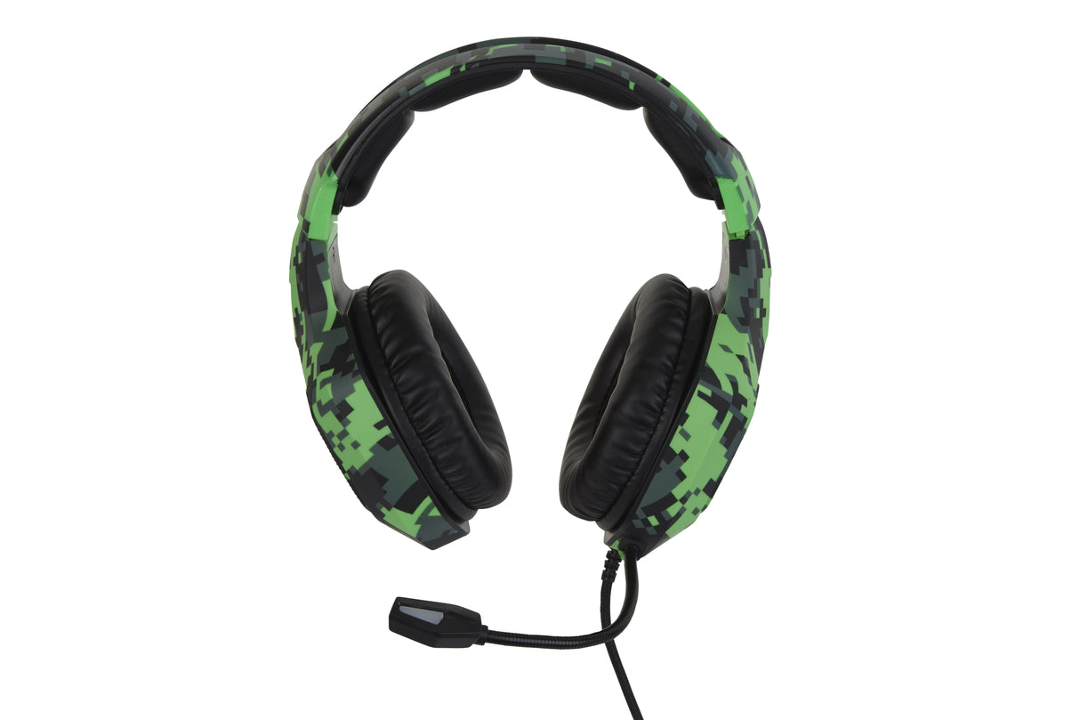 SureFire Skirmish Headset Ledningsført Spil USB Type-A Sort, Camouflage, Grøn