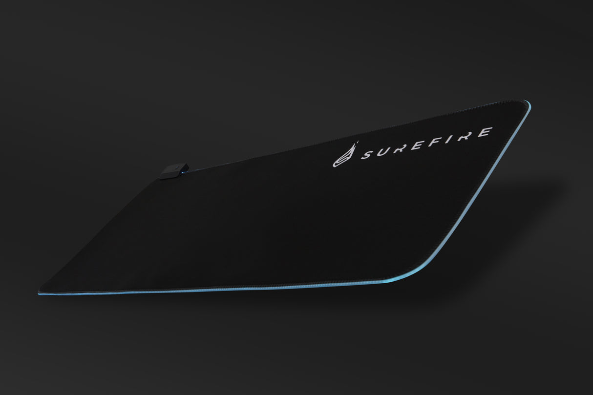 SureFire Silent Flight RGB-680 Gaming musemåtte Sort