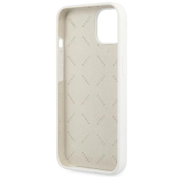 Guess GUHCP13SLS4GGWH iPhone 13 mini 5.4" hvid/hvid hard case Silikon 4G Logo
