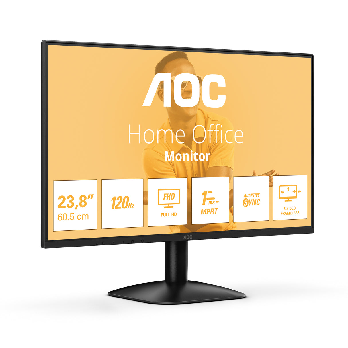 AOC 24B31H LED display 60,5 cm (23.8") 1920 x 1080 pixel Fuld HD Sort