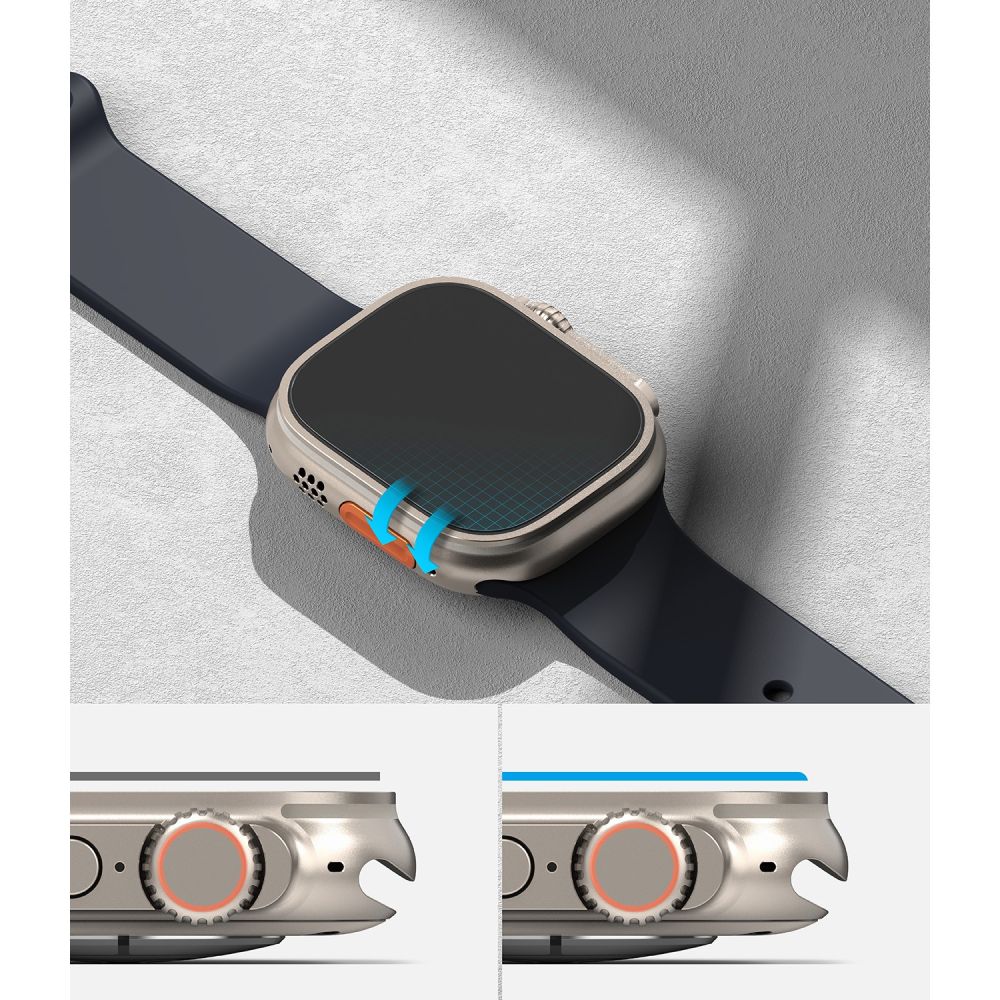 Hærdet Glas Ringke Id Fc Glas 4 Pack Apple Watch Ultra 1/2/3/4 (49 Mm) Klar