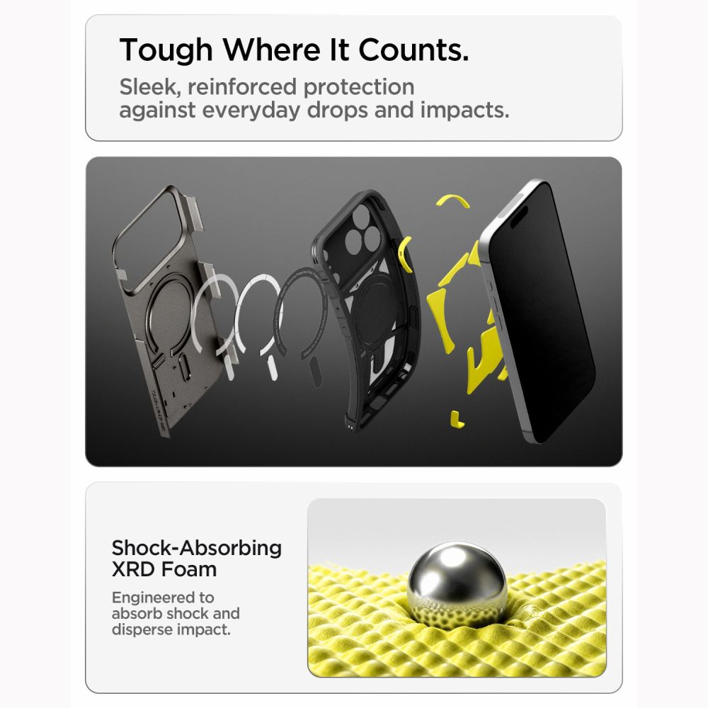 Spigen Tough Armor T Magsafe Iphone 17 Pro / 18 Pro Gunmetal