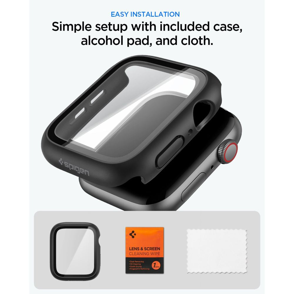 Spigen Thin Fit 360 Apple Watch 4 / 5 / 6 / Se 1 / 2 / 3 (44 Mm) Sort