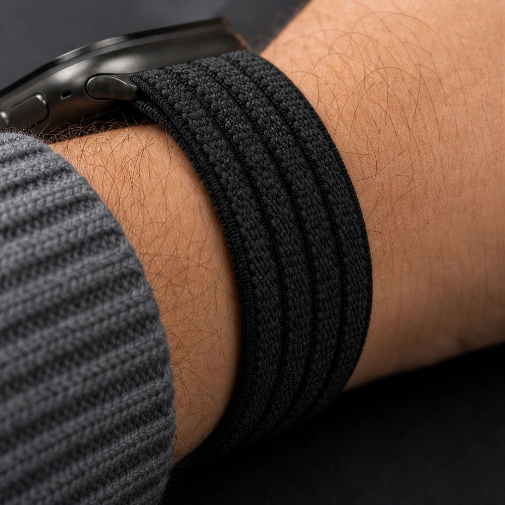 Tech Protect Nylon Sport Apple Watch 8 / 9 / 10 / 11 / 12 / Se / Ultra (44 / 45 / 46 / 49 Mm) Sort