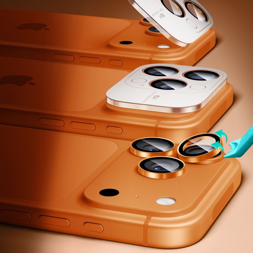 Kamera Beskyttelse Na Aparat Esr Armorite Camera Protector Iphone 14 Pro / Max / 15 Pro / Max / 16 Pro / Max / 17 Pro / Max Orange
