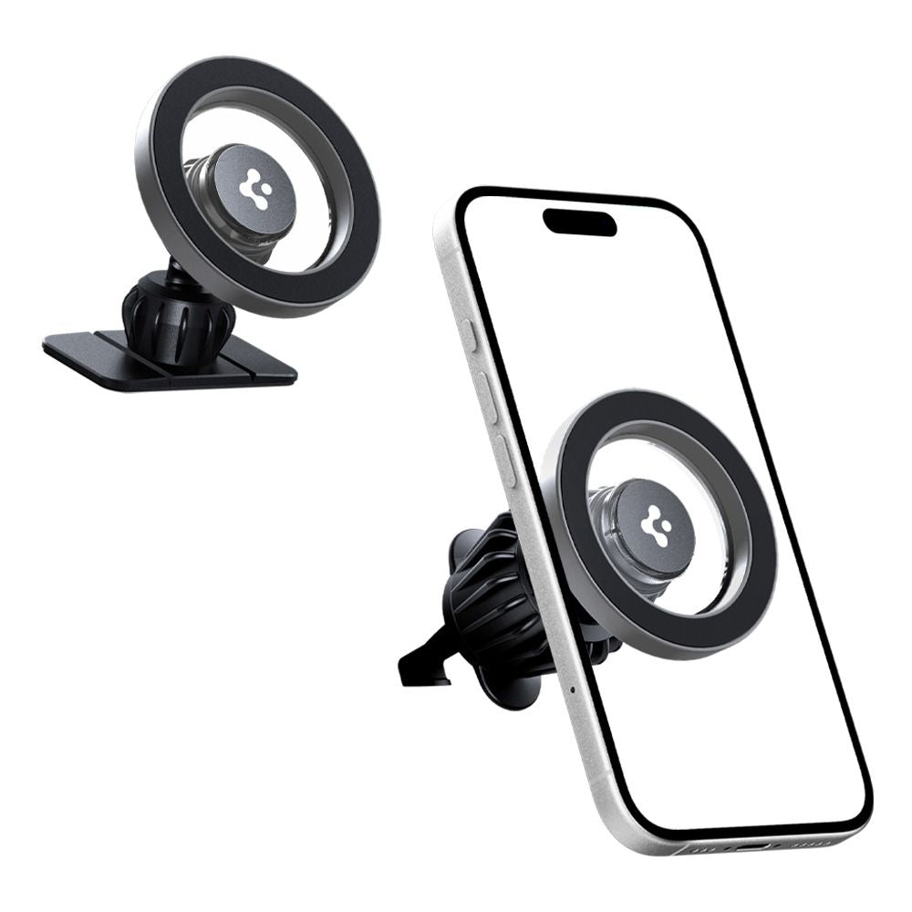 Spigen Mft13 Magnetisk Magsafe Instrumentbræt & Ventilationsbelåg Sølv