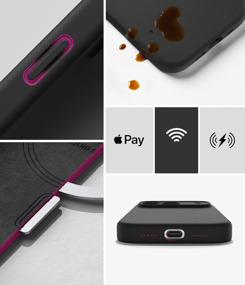 Ringke Silikone Magnetisk Magsafe Iphone 18 Pro Max Sort