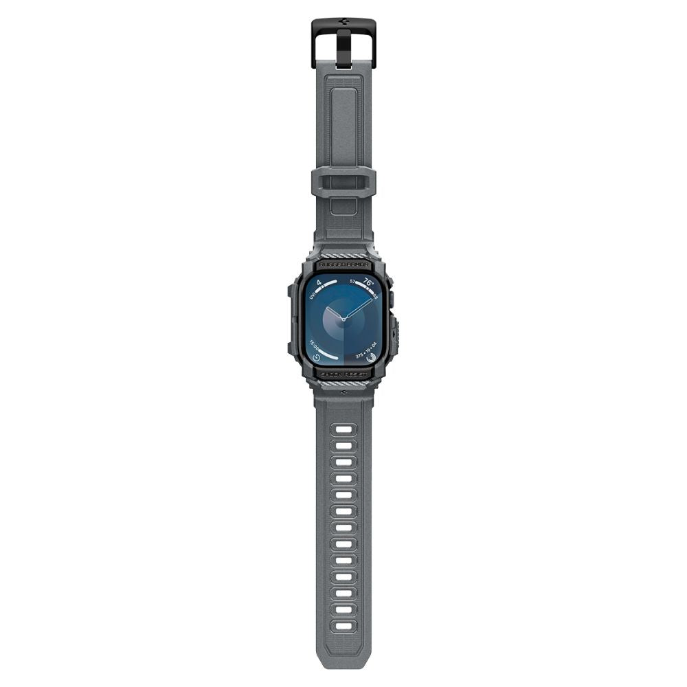 Spigen Rugged Armor ”Pro” Apple Watch 10/11 (46 Mm) Mørkegrå