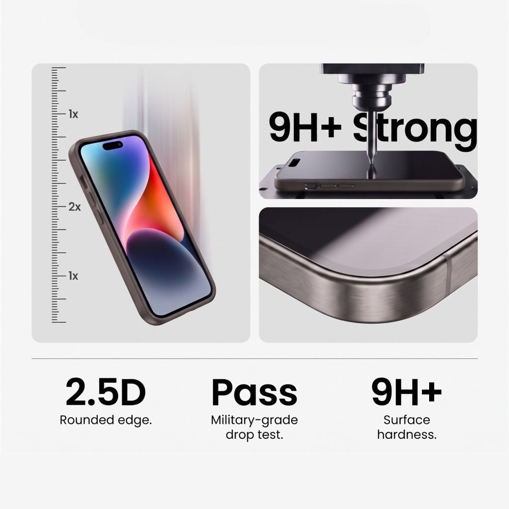 Hærdet Glas Tech Protect Glass Fit+ 2 Pack Xiaomi Redmi 17 4 G / 5 G Sort