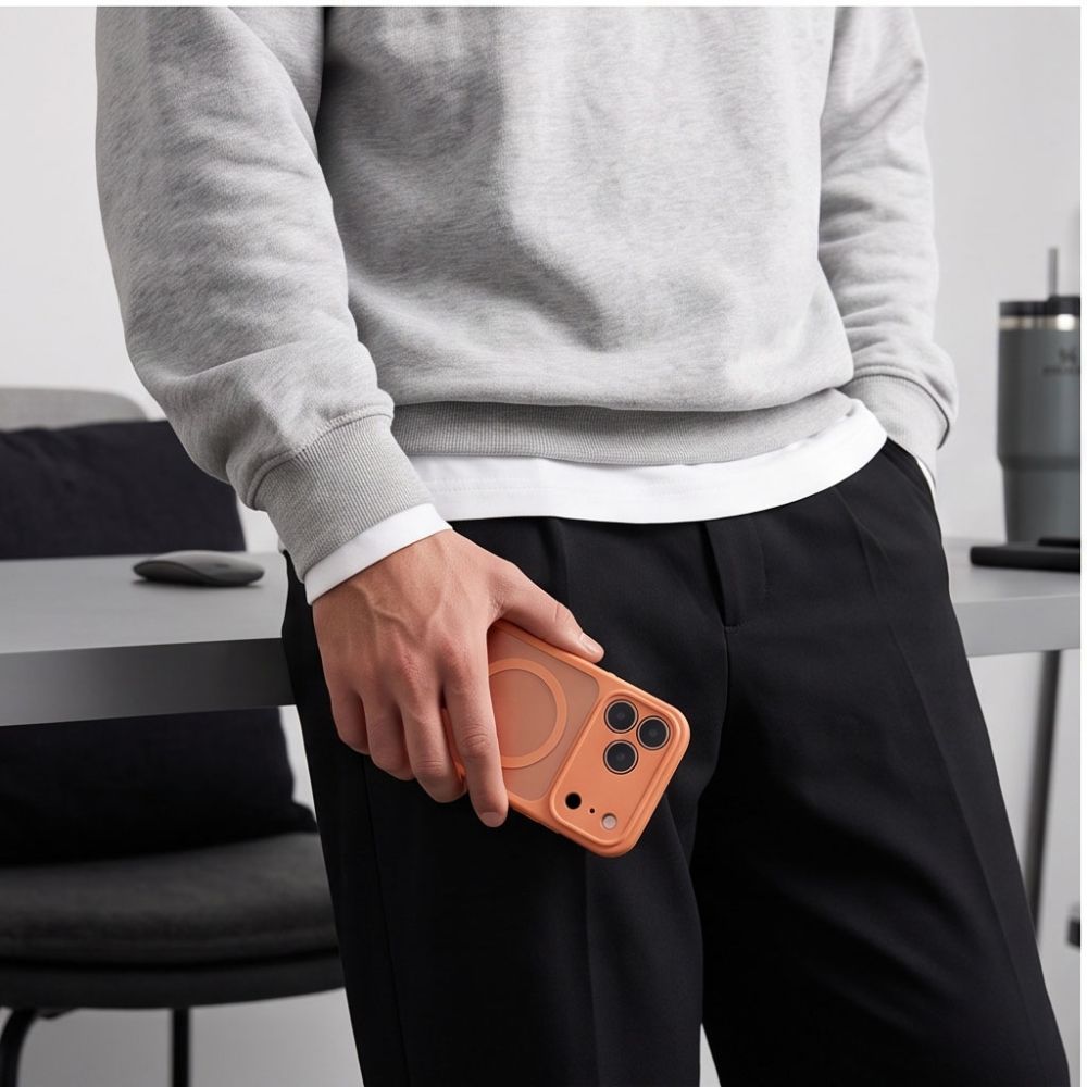 Tech Protect Basicmag Magsafe Iphone 17 Pro / 18 Pro Matte Cosmic Orange