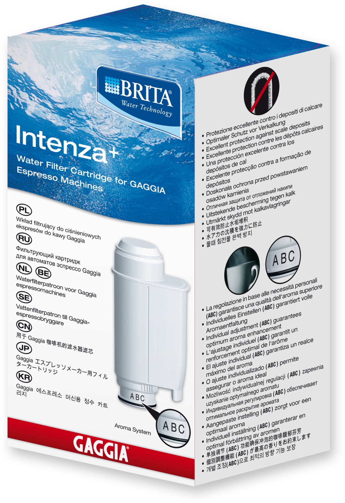 Gaggia Brita Intenza RI9113/60 Vandfilter til kaffemaskine