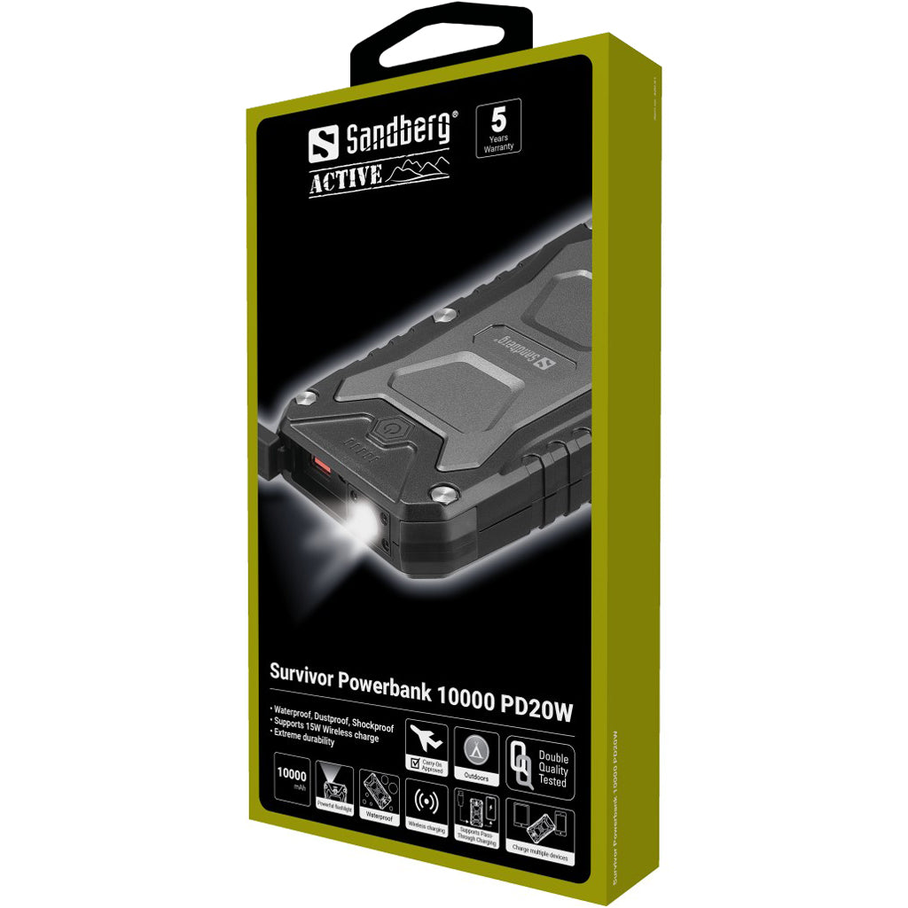 Sandberg Survivor Powerbank 10000 PD22W