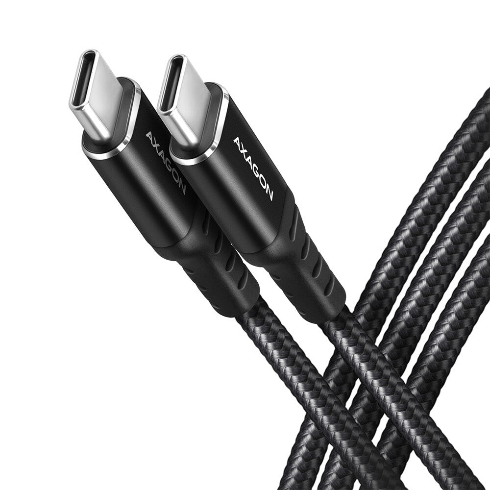 Axagon BUCM-CM10AB USB-kabel USB 2.0 1 m USB C 0,48 Gbit/sek. 60 W Sort