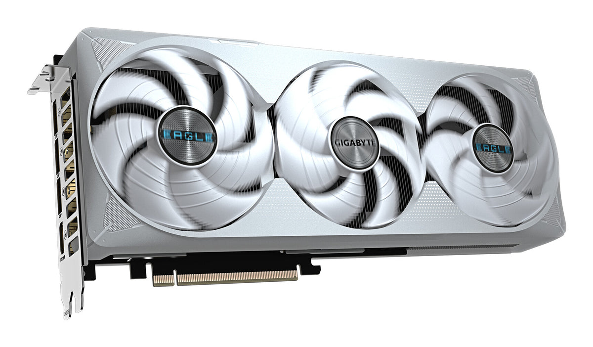 GIGABYTE GeForce RTX 5070 Ti EAGLE OC ICE SFF 16G Graphics Card - 16GB GDDR7, 256bit, PCI-E 5.0, 2542 MHz Core Clock, 3 x DP 2.1a, 1 x HDMI 2.1b, NVIDIA DLSS 4, GV-N507TEAGLEOC ICE-16GD