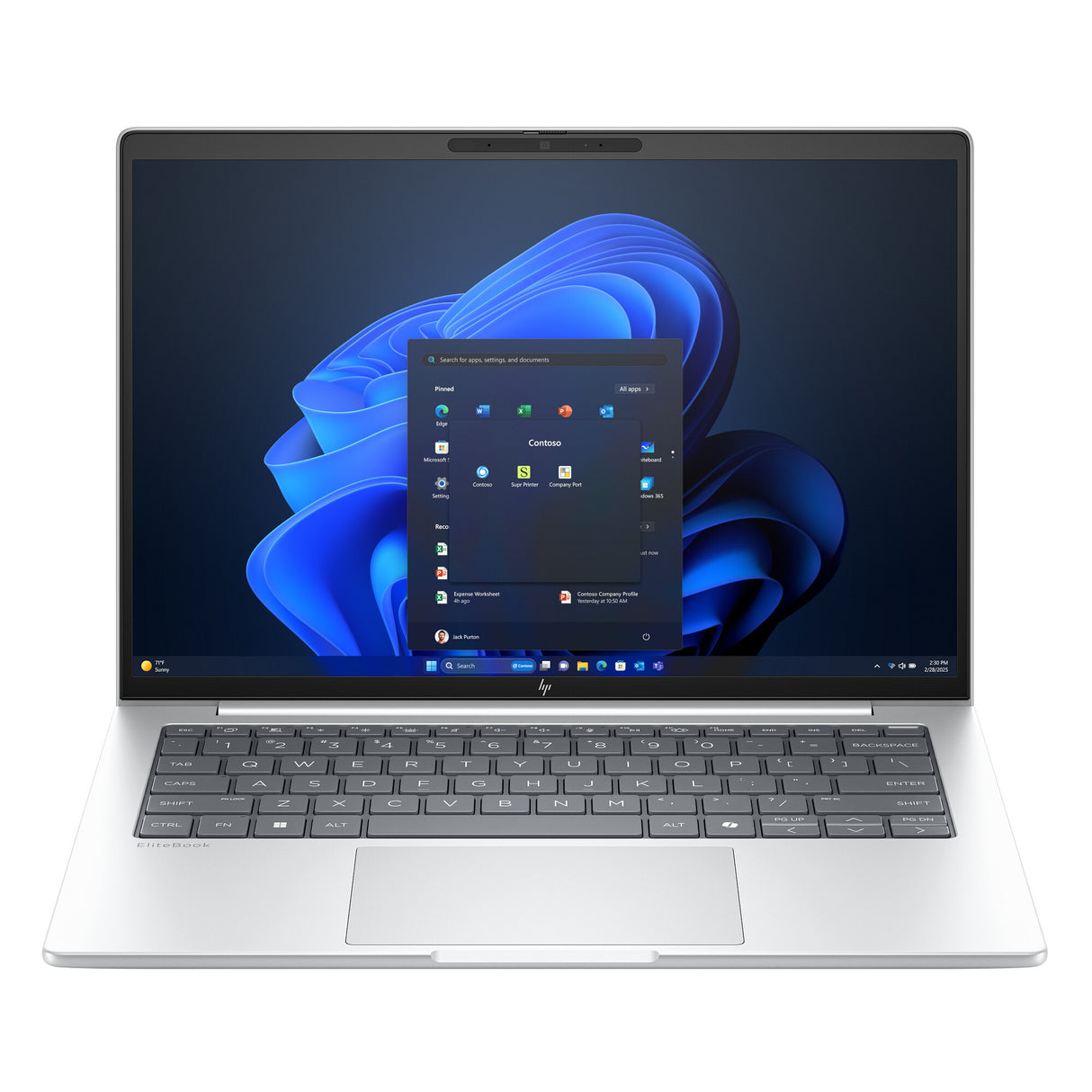 HP EliteBook 8 G1i AI PC Intel Core Ultra 5 225U Laptop 35,6 cm (14") WUXGA 16 GB DDR5-SDRAM 512 GB SSD Wi-Fi 7 (802.11be) Windows 11 Pro Sølv