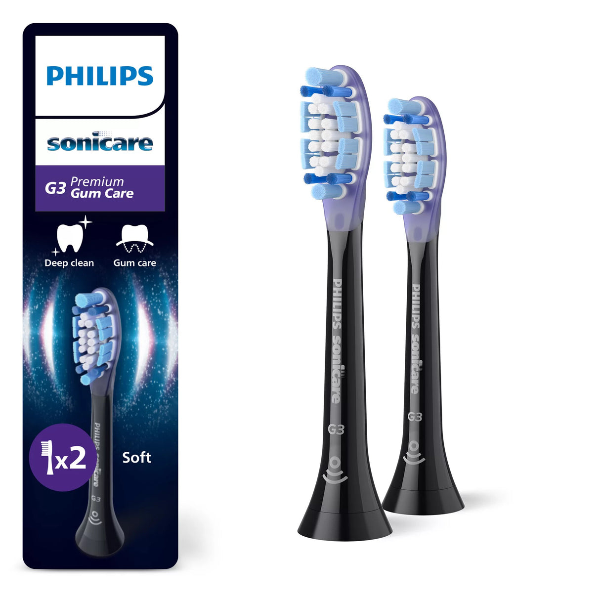 Philips Premium Gum Care HX9052/88 Pakke med 2 børstehoveder