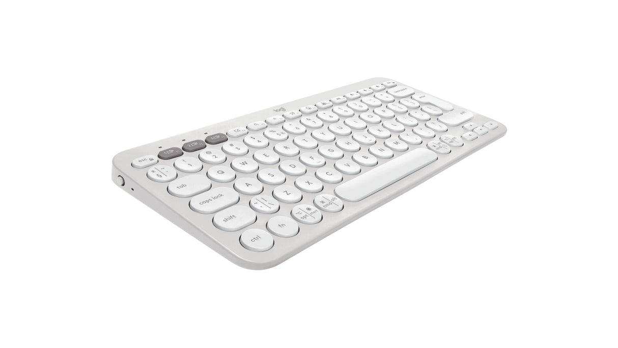Logitech Pebble 2 Combo tastatur Mus inkluderet Universel RF trådløs + Bluetooth QWERTY US International Hvid