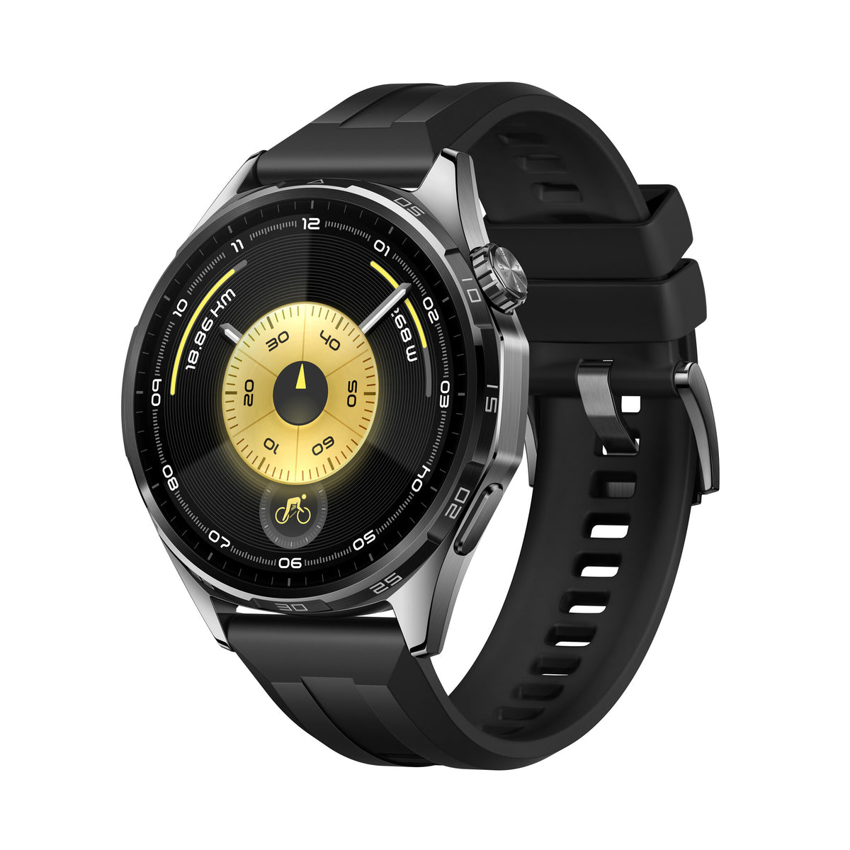 Huawei Watch GT6 46mm med Fluoroelastomer Strap Black EU