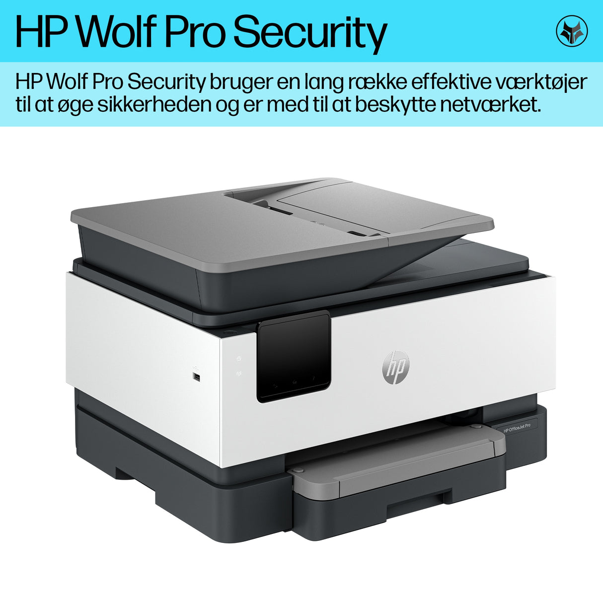 HP OfficeJet Pro 9120b Trådløst All-in-One Farve Printer, Tosidet print; Kopimaskine, scanner