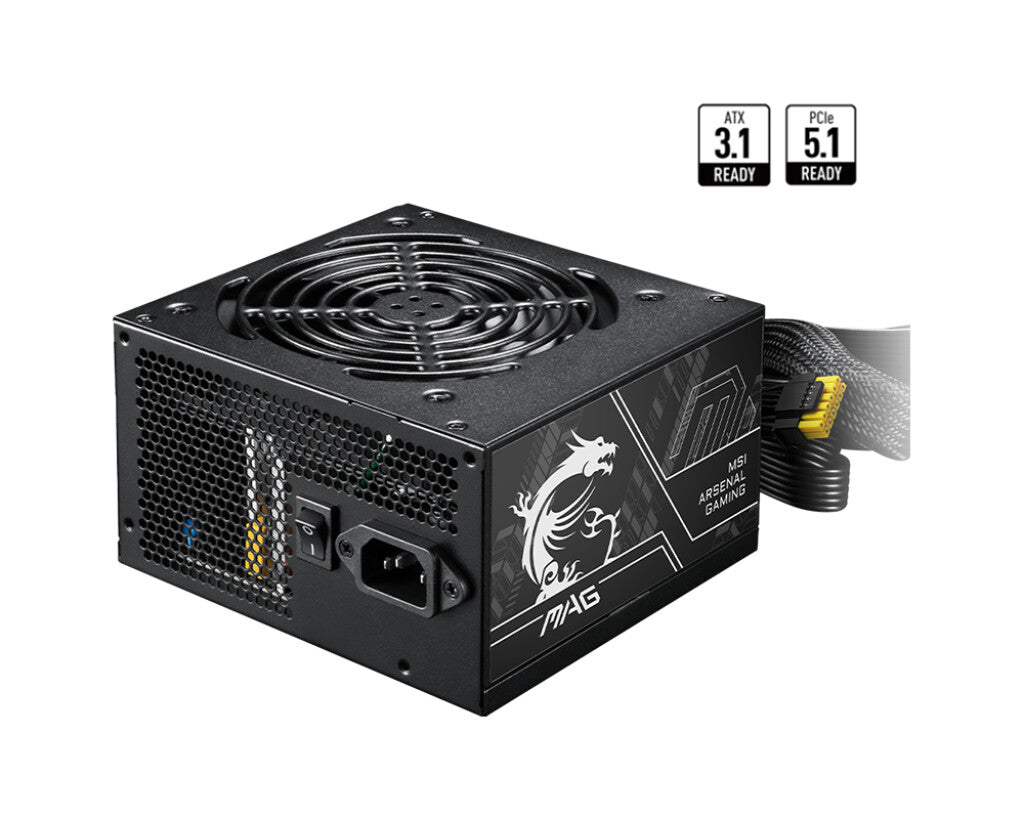 MSI MAG A650BN PCIE5 II enhed til strømforsyning 650 W 20+4 pin ATX ATX Sort