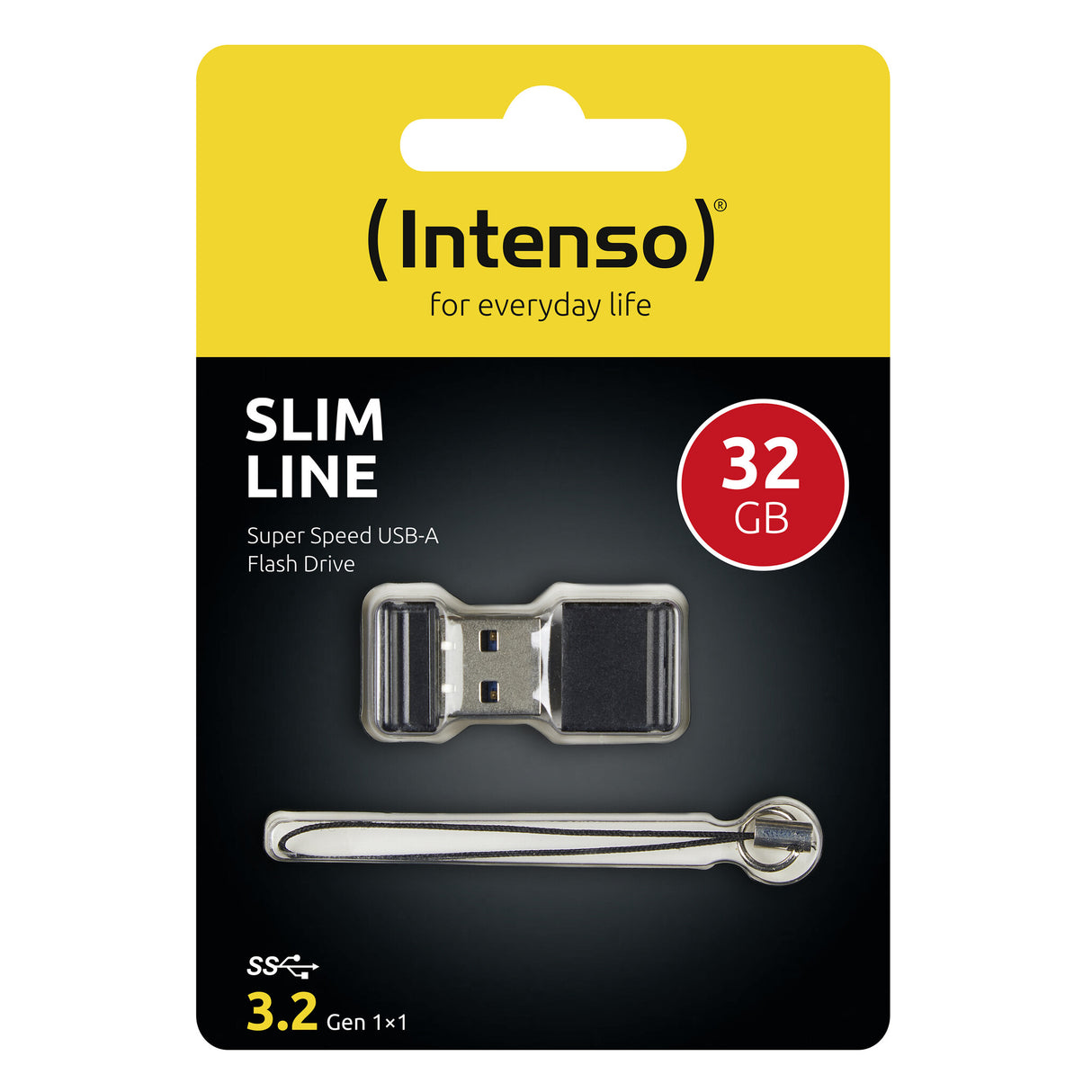 Intenso Slim Line USB-nøgle 32 GB USB Type-A 3.2 Gen 1 (3.1 Gen 1) Sort