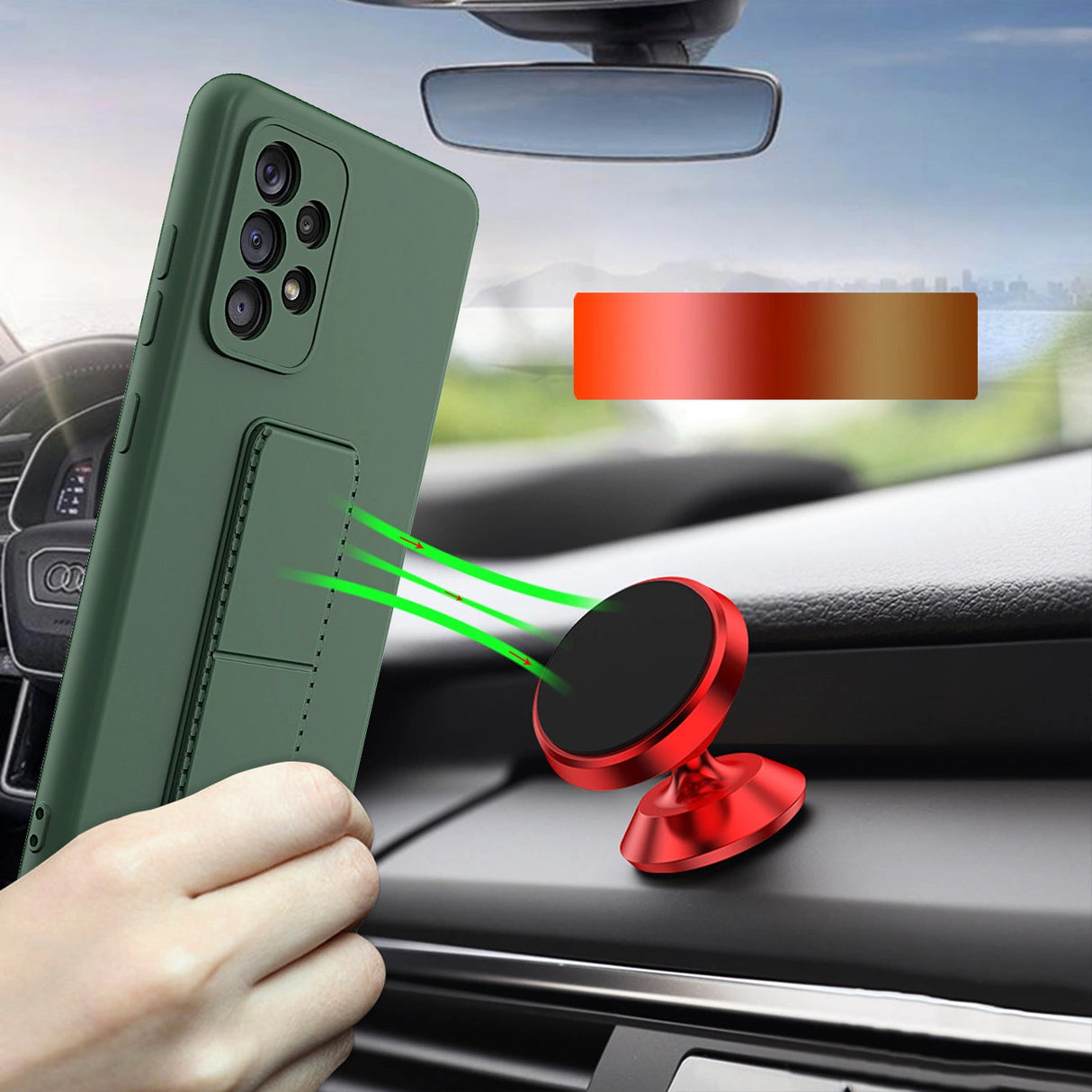 Wozinsky Kickstand Case Silicone Stand Cover til Xiaomi Redmi Note 11 Pro sort