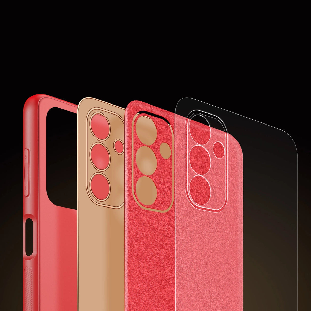 Dux Ducis Yolo elegant cover lavet af økologisk læder til Samsung Galaxy A13 5G rød