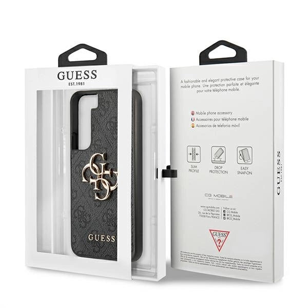 Guess GUHCS22S4GMGGR S901 S22 szary/grå hardcase 4G Big Metal Logo