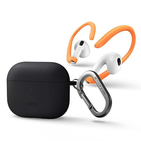 Uniq Nexo-kasse til AirPods 3 + Ørehooks Silikon - grå