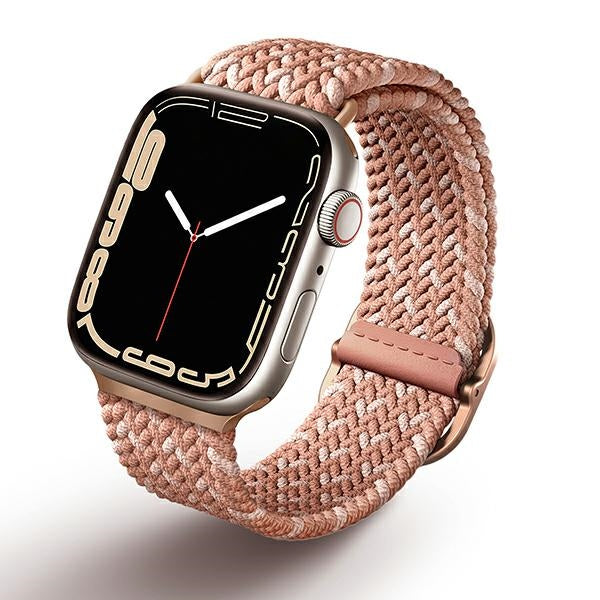 Uniq Aspen Strimlet rem til Apple Watch 1/2/3/4/5/6/7/8/SE/SE2 40/38/41 mm - lyserød