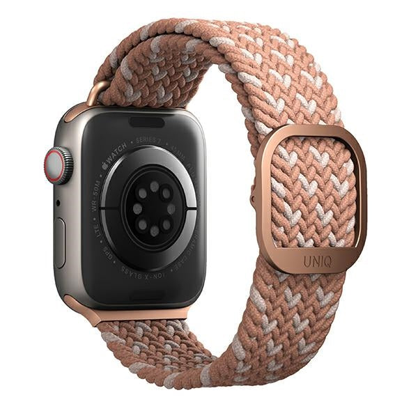 Uniq Aspen Strimlet rem til Apple Watch 1/2/3/4/5/6/7/8/SE/SE2 40/38/41 mm - lyserød