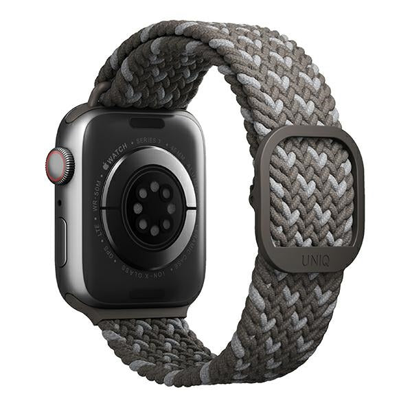 Uniq Aspen flettet rem til Apple Watch 1/2/3/4/5/6/7/8/SE/SE2 44/42/45 mm - Grå