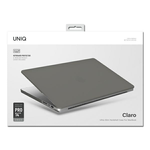 Uniq Claro-hylster til MacBook Pro 14'' (2021) - gennemsigtig-grå