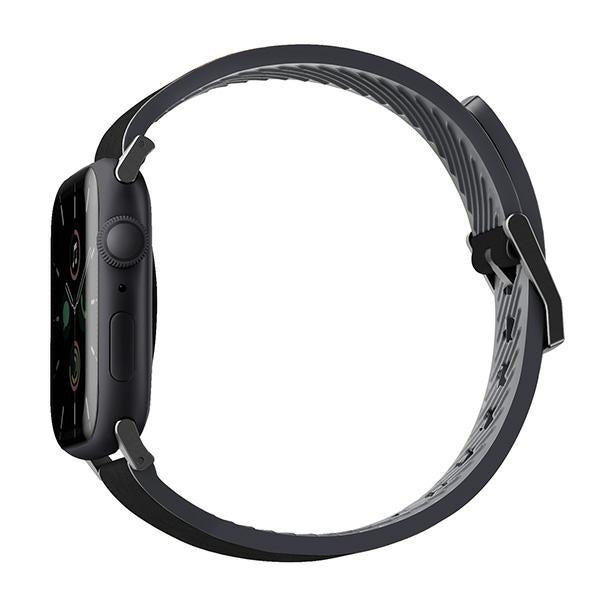 Uniq Straden læder hybrid rem til Apple Watch 1/2/3/4/5/6/7/8/SE/SE2/Ultra 42/44/45/49 mm - sort