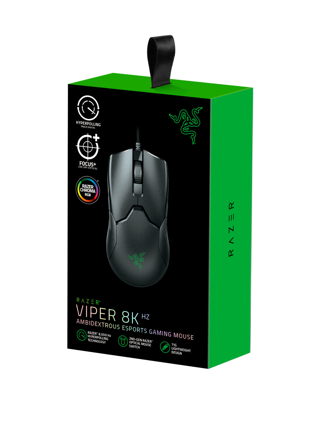 Razer Viper 8KHz Optisk Kablet Sort