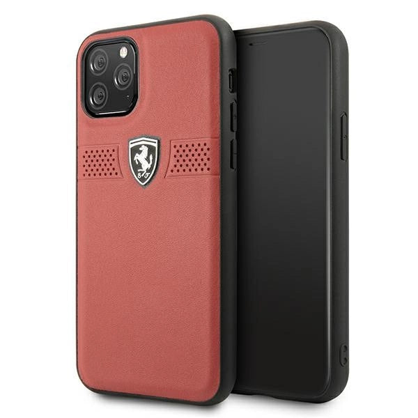 Ferrari FEOBAHCN58RE iPhone 11 Pro 5.8" rød/rød hardcase Off Track læder