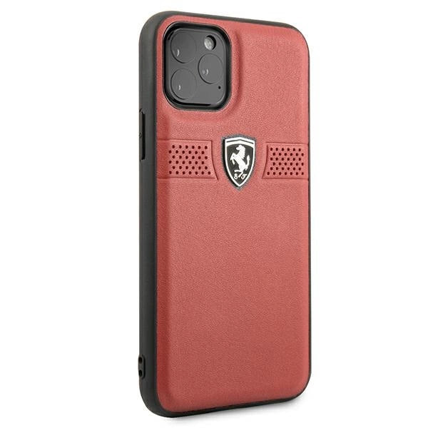 Ferrari FEOBAHCN58RE iPhone 11 Pro 5.8" rød/rød hardcase Off Track læder