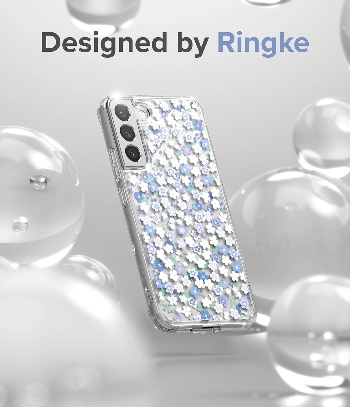 Ringke Fusion Design Armored Case Cover med Gel Frame til Samsung Galaxy S22 + (S22 Plus) gennemsigtig (Seoul) (F593R89)