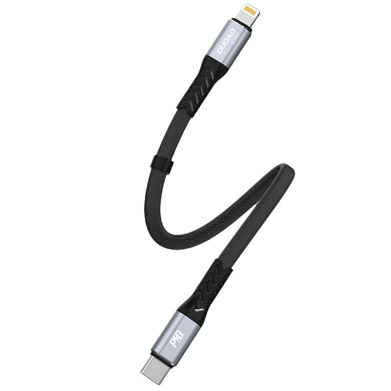 Dudao L10P Lightning - USB-C PD 20W kabel 0,23m - sort