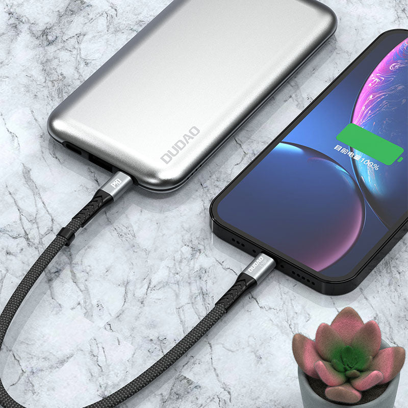 Dudao L10P Lightning - USB-C PD 20W kabel 0,23m - sort