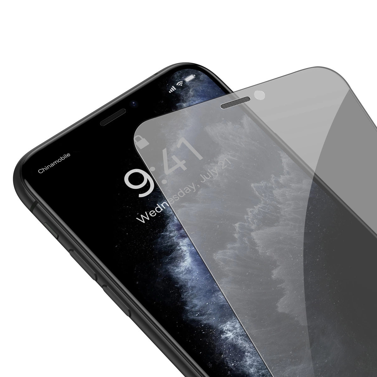 Baseus Privacy Anti Spy hærdet glas til iPhone 11 Pro Max / iPhone XS Max med positioner