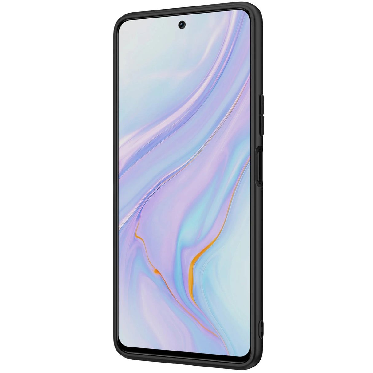 Nillkin Textured Case holdbar forstærket etui med gel ramme og nylon bagsiden til Honor 50 SE sort