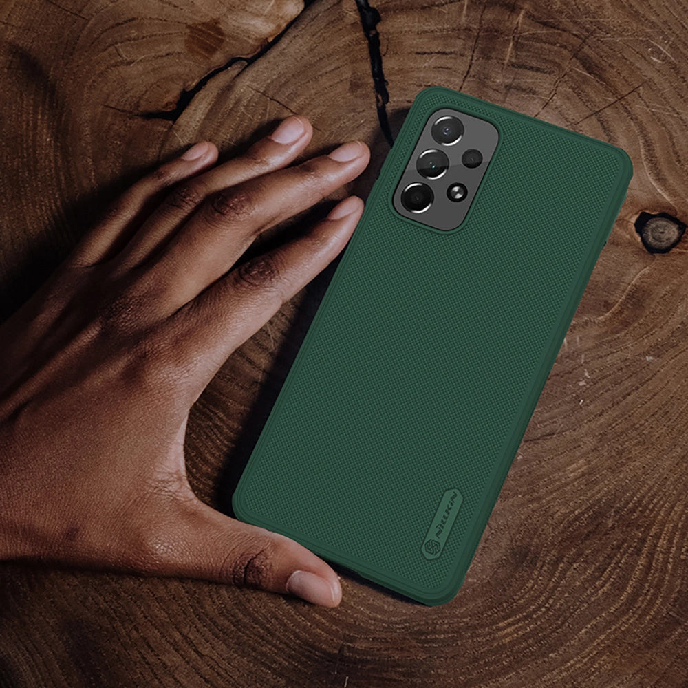 Nillkin Super Frosted Shield Pro holdbar forside til Samsung Galaxy A73 blå