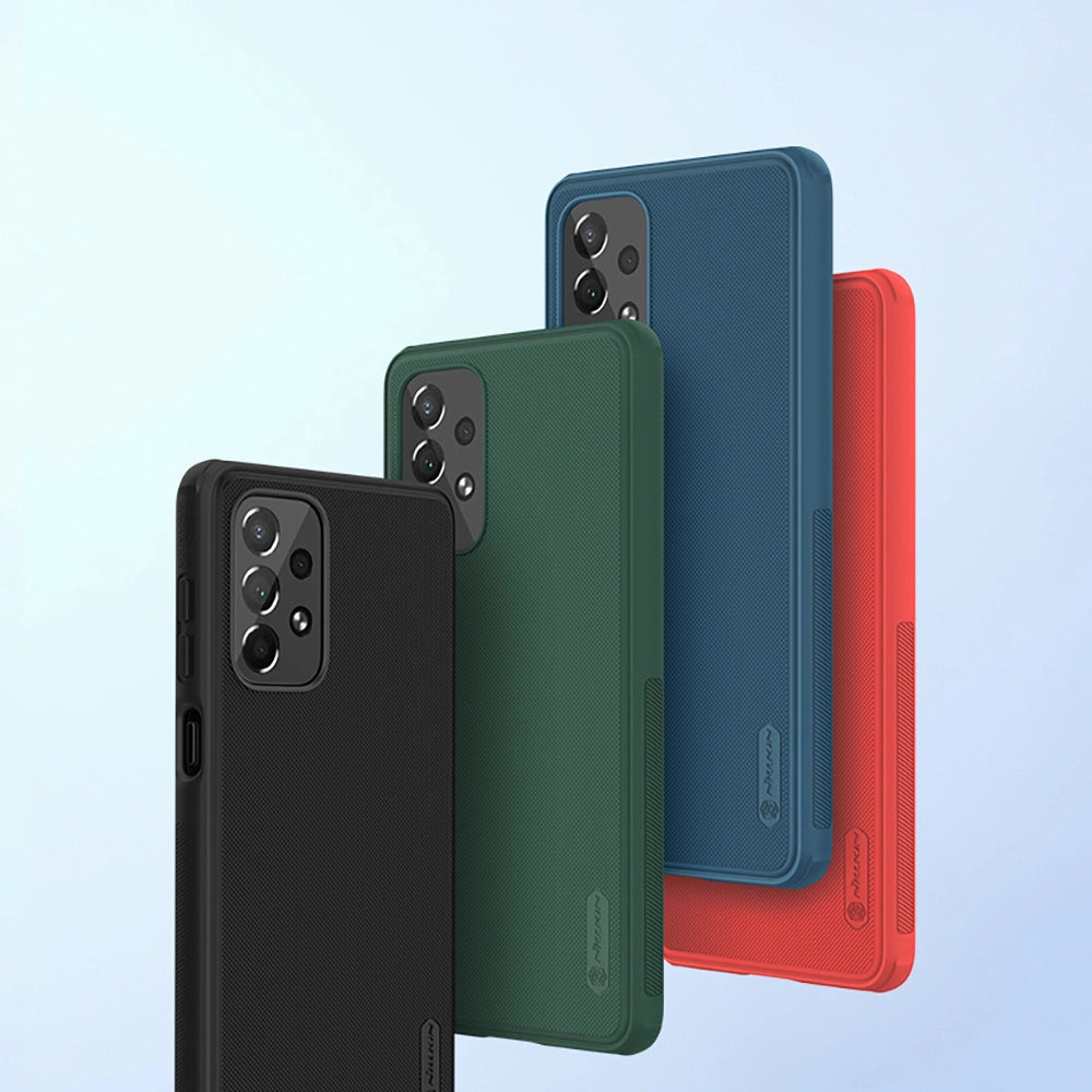 Nillkin Super Frosted Shield Pro holdbar forside til Samsung Galaxy A73 blå