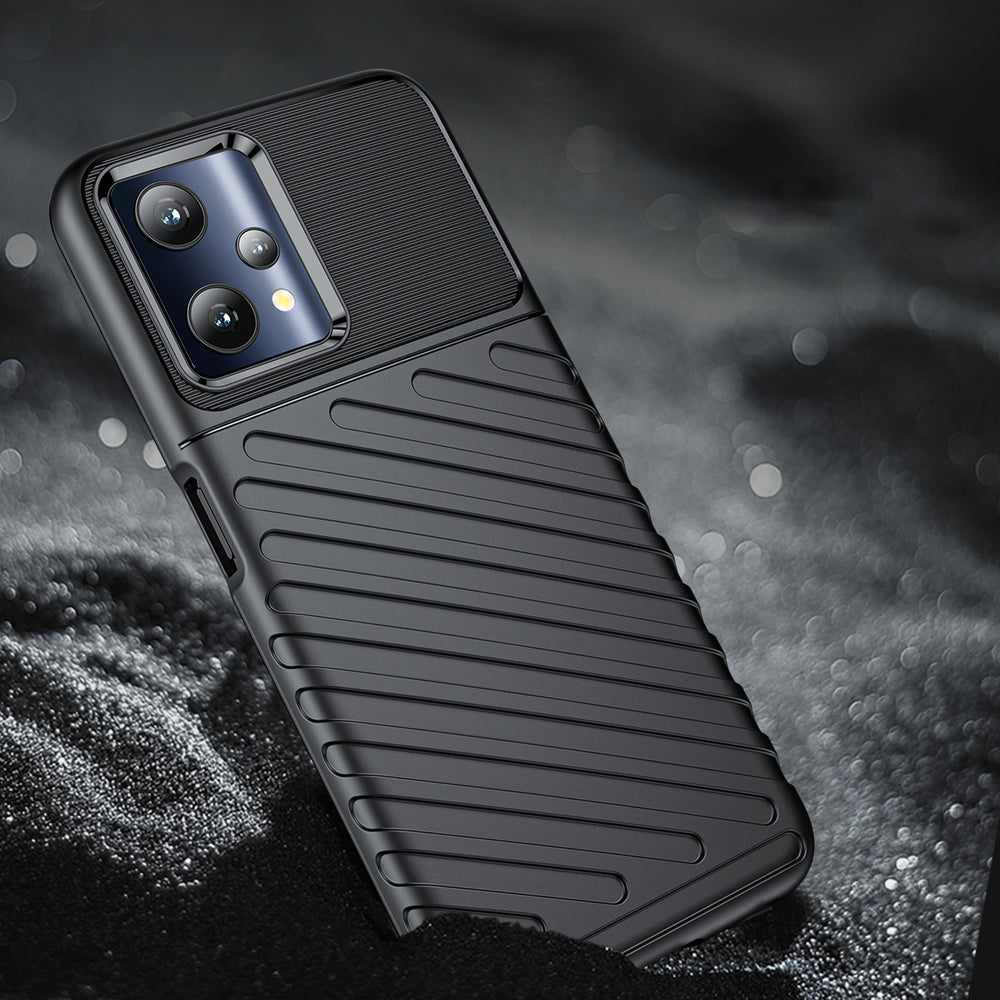 Thunder Case fleksible pansrede dække Realme 9 Pro sort