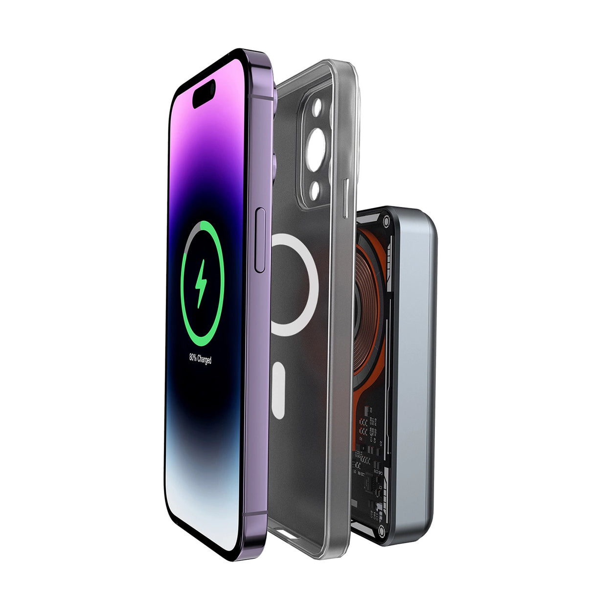 Dudao TGK1 powerbank med MagSafe trådløs oplader 20W 10000mAh sort (TGK1-sort)