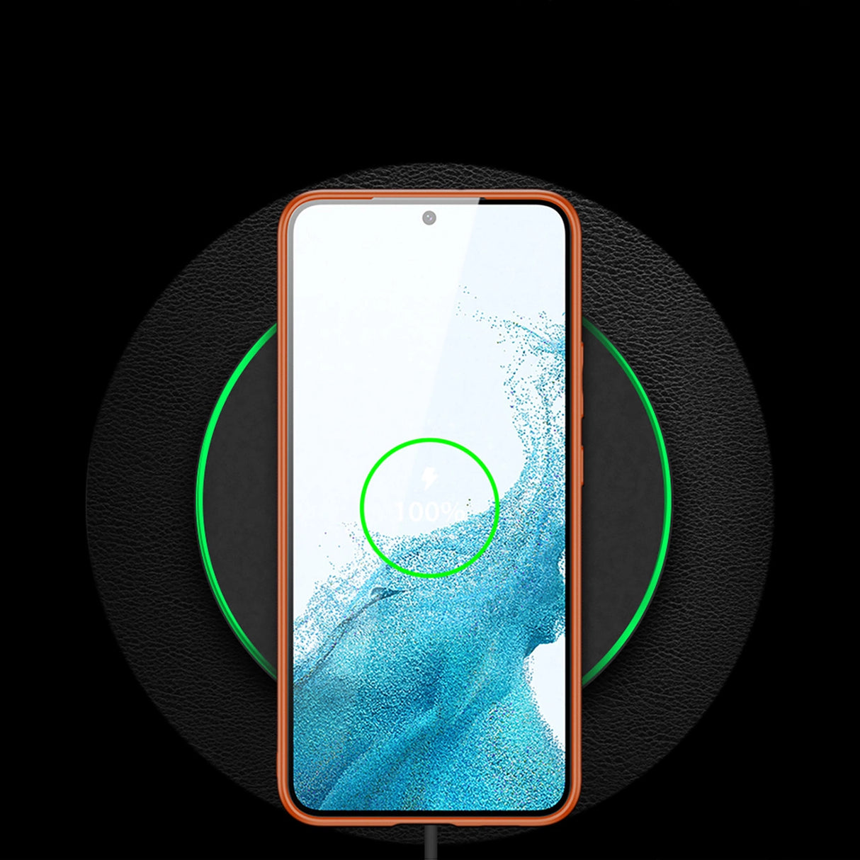 Dux Ducis Yolo elegant cover lavet af økologisk læder til Samsung Galaxy S22 + (S22 Plus) orange