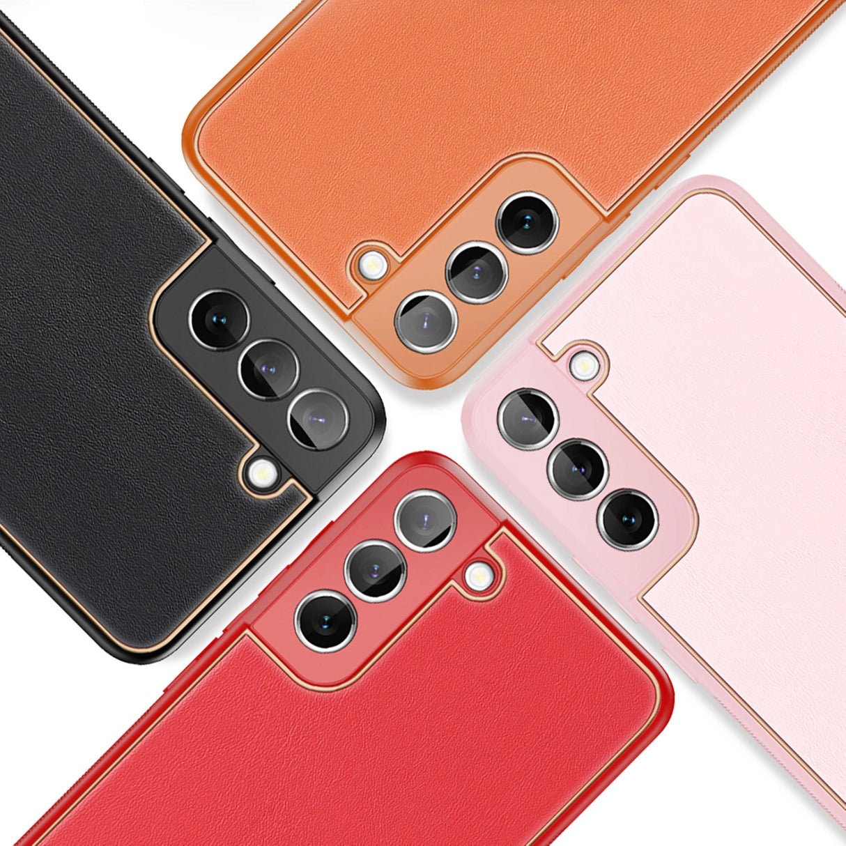 Dux Ducis Yolo elegant cover lavet af økologisk læder til Samsung Galaxy S22 + (S22 Plus) orange